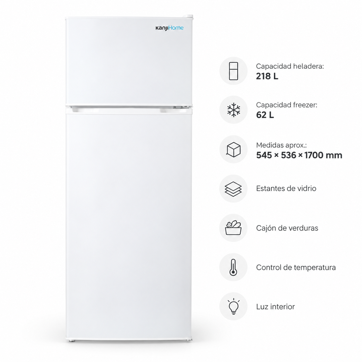 HELADERA KANJI SERIE 300 KJH-HD300B