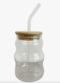 VASO DE VIDRIO ONDULADO NAL-80
