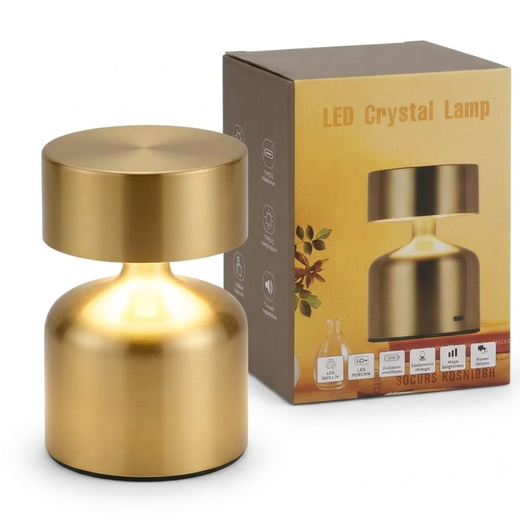 LÁMPARA LED TÁCTIL EFECTO CRISTAL