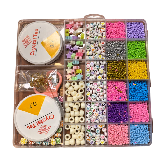 Kit para armar pulseras con mostacillas LL-9012