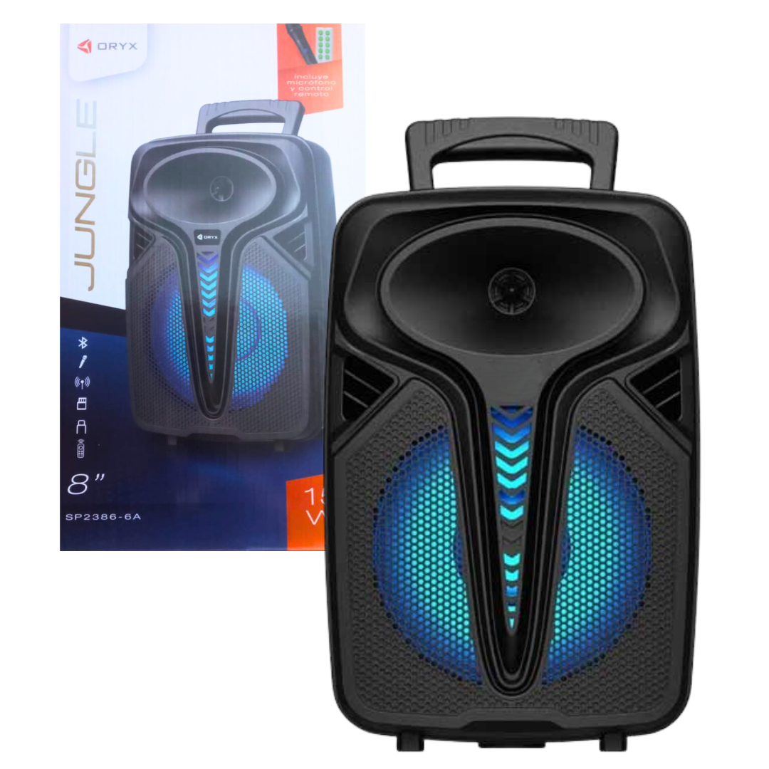 Parlante Bluetooth 8″ Pulgadas 15W ORYX JUNGLE