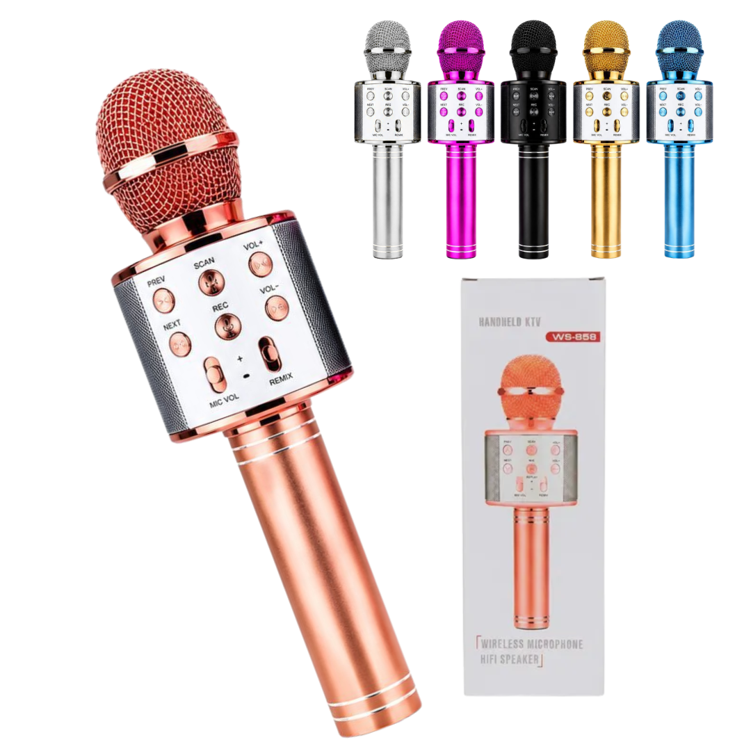 Microfono Karaoke con Parlante y Bluetooth WS858