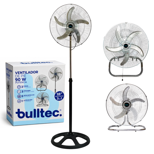 Ventilador Bulltec 3 en 1 18″ 90W