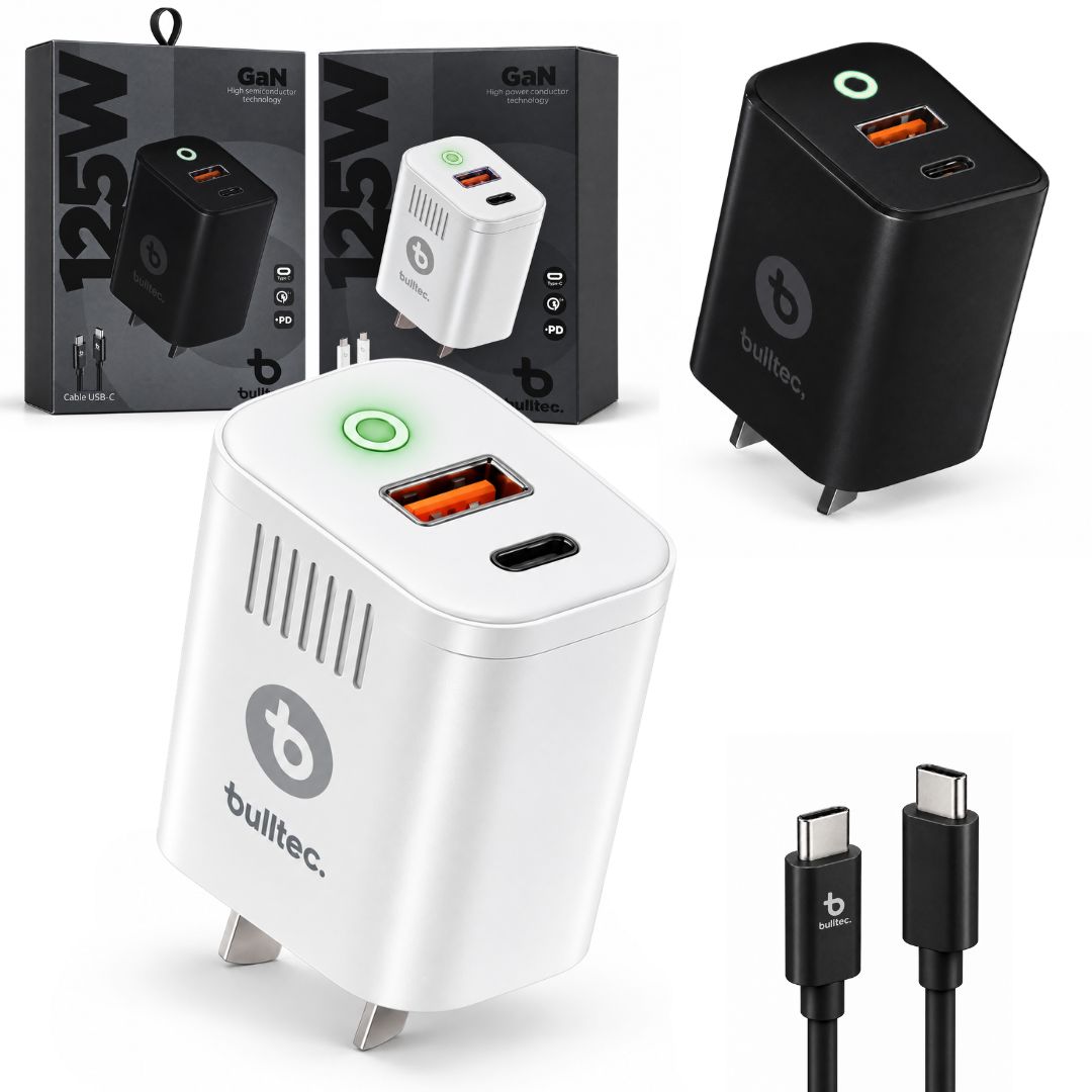 Cargador ULTRA Rapido con Cable c-c BULLTEC 125W 102NG