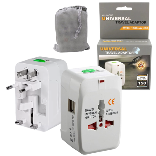 ADAPTADOR UNIVERSAL CON 2 PUERTOS USB
