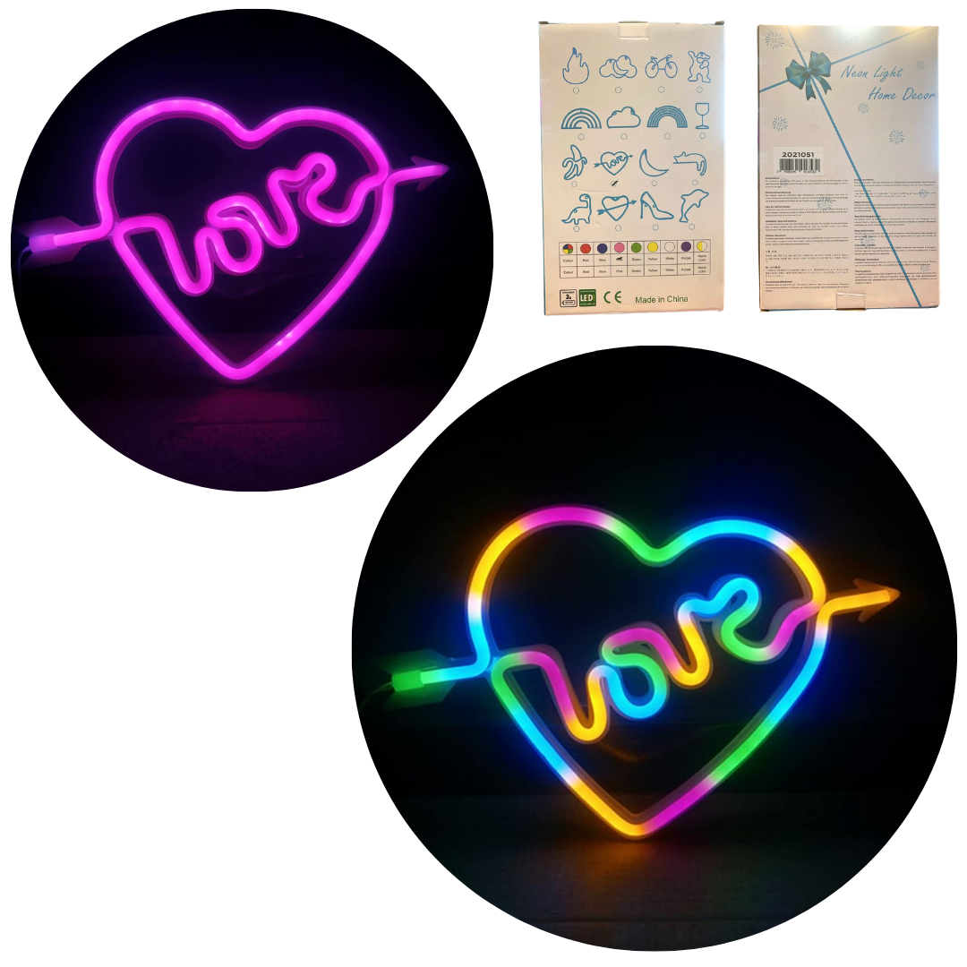 CARTEL LUMINOSO NEON LOVE