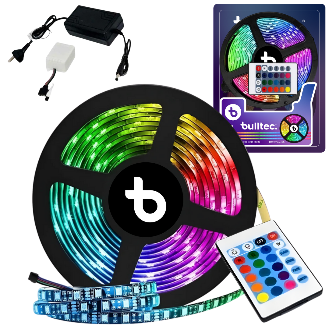 TIRA LED RGB CON CONTROL REMOTO