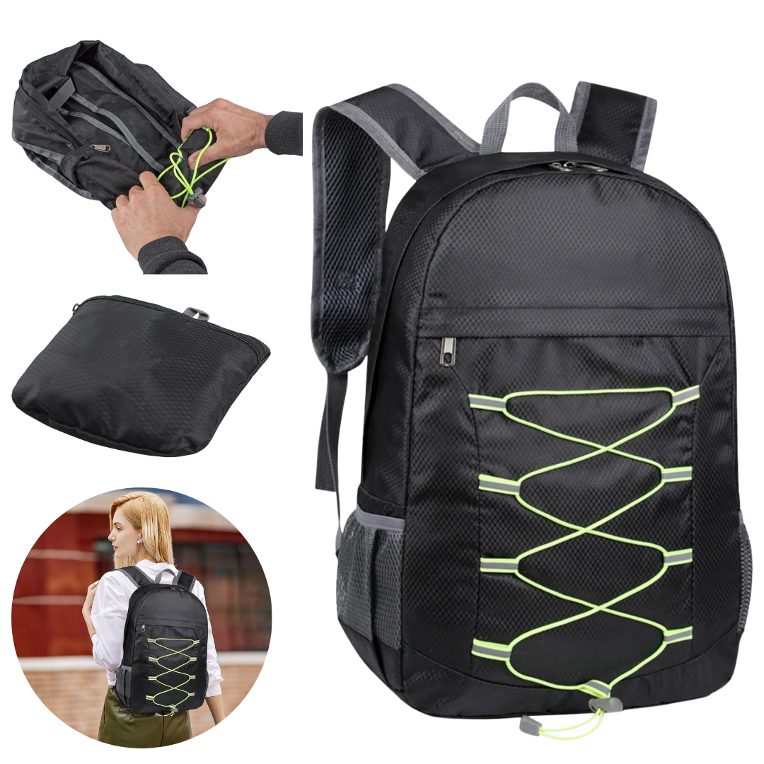 MOCHILA DEPORTIVA CON CORDON FLUOR ADELANTE