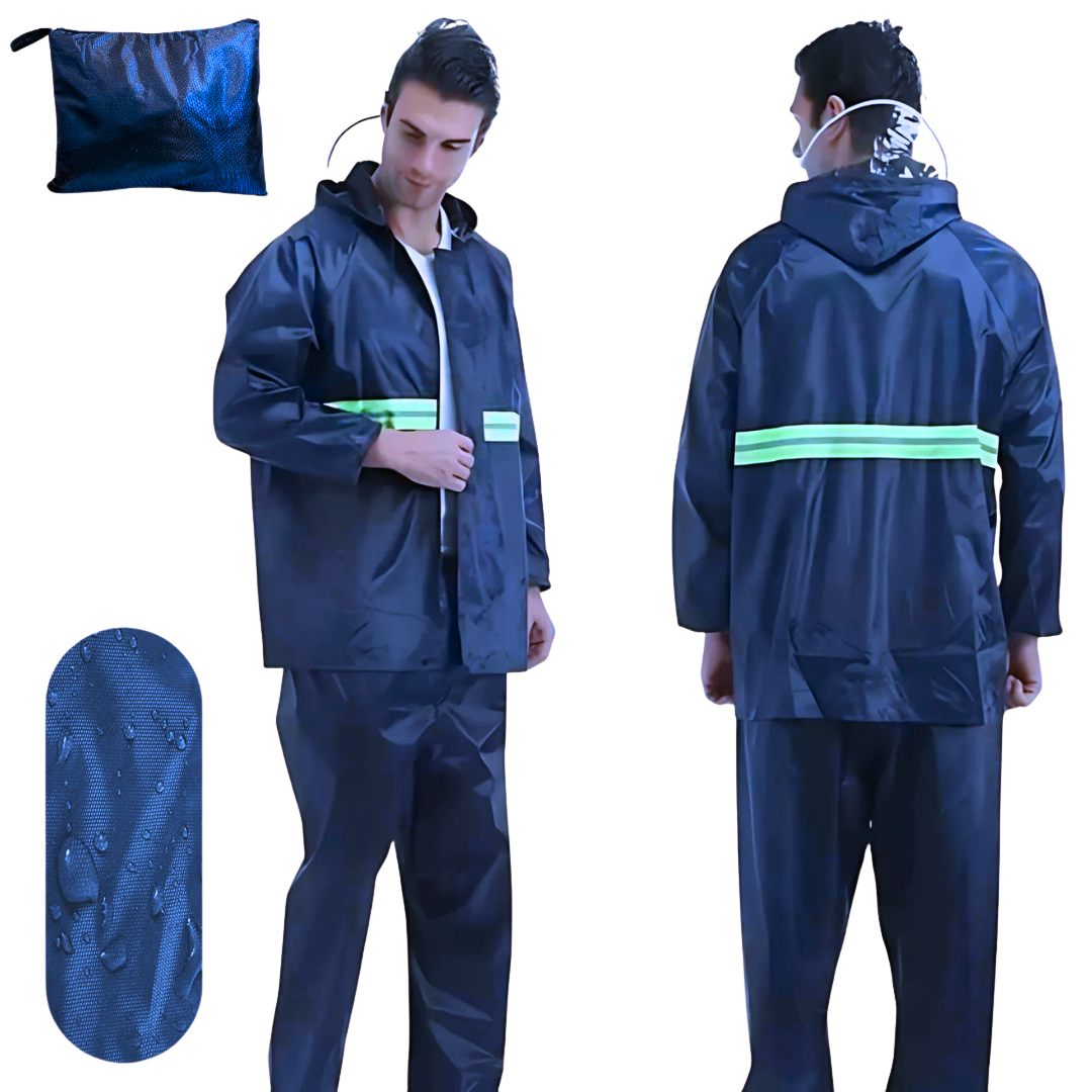 CONJUNTO IMPERMEABLE PILOTO AZUL