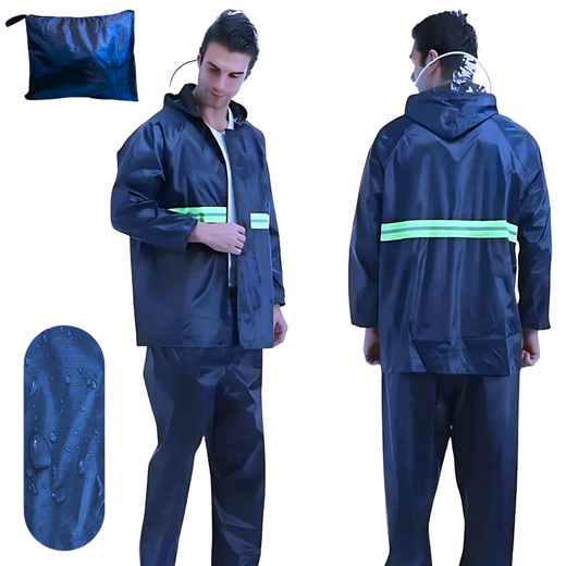 CONJUNTO IMPERMEABLE PILOTO AZUL