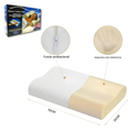 ALMOHADA ERGONOMICA VISCOELASTICA AJUSTE CERVICAL PILLOW LATEX