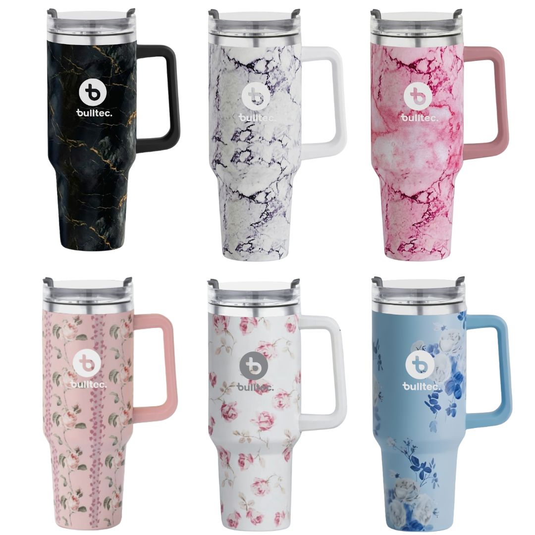 VASO TERMICO DISEÑO MARMOL FLORAL ANDINO
