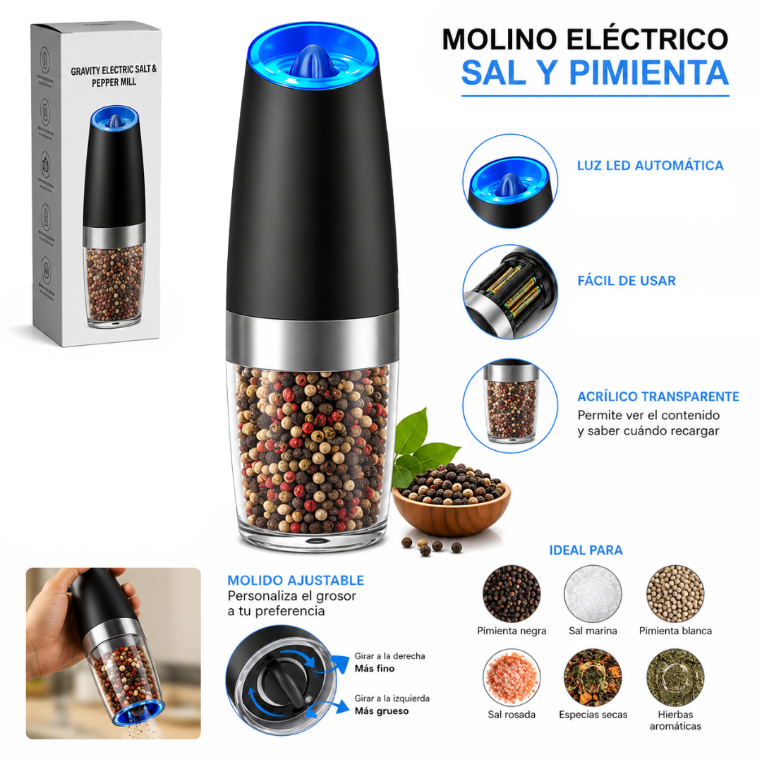 MOLINILLO PIMENTERO AUTOMATICO GRAVITY PEPPER
