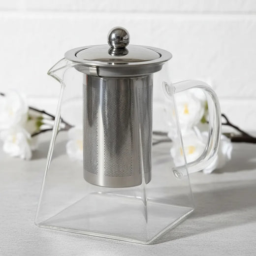 TETERA DE VIDRIO CON INFUSOR DE 550 ML