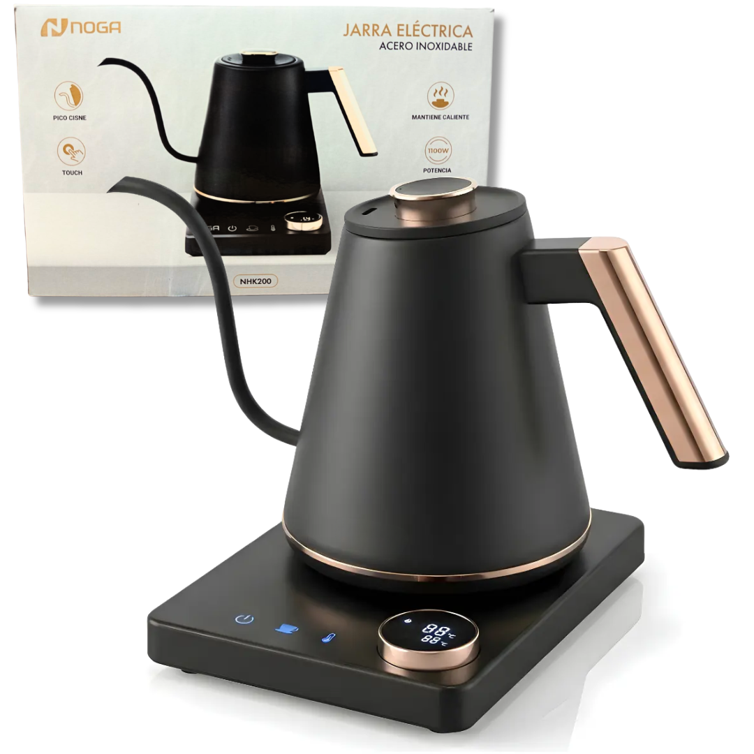 PAVA ELÉCTRICA TEMPERATURA EXACTA TOUCH PICO CISNE LED NHK