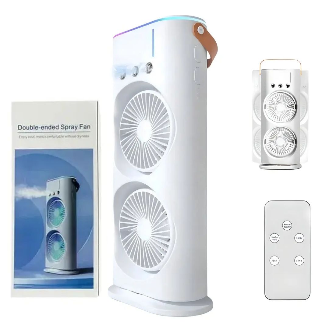 VENTILADOR PORTÁTIL CON SPRAY DOUBLE ENDED