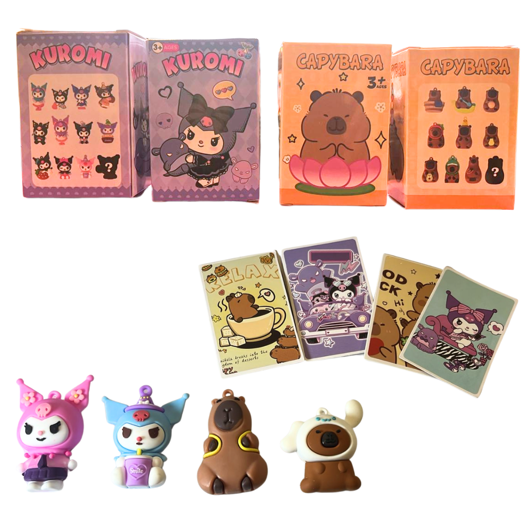 LLAVERO CON CARTA COLECCIONABLE PERSONAJES