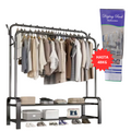 PERCHERO DOBLE HASTA DRYING RACK MULTIFUNCTION