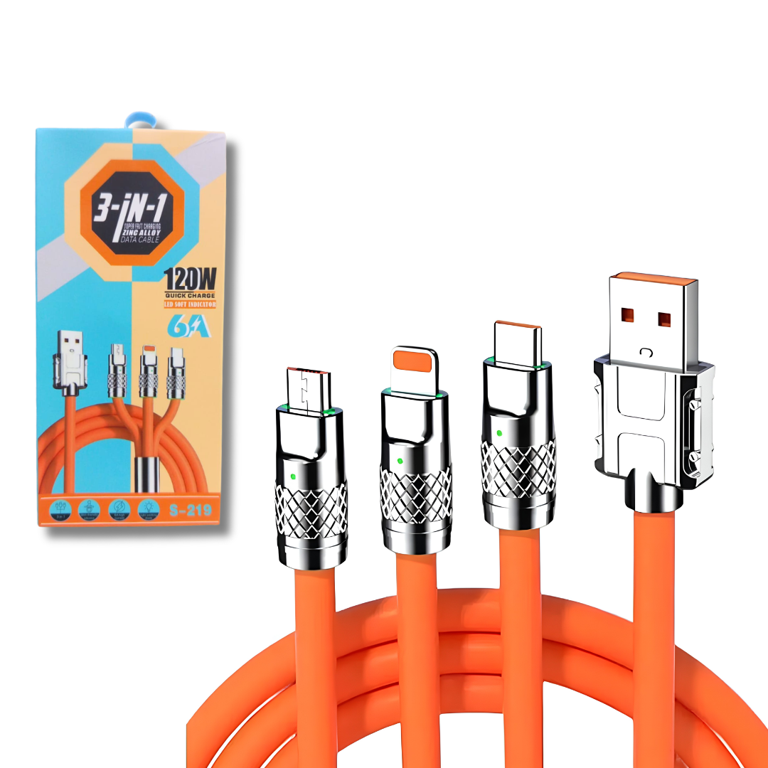 CABLE EN USB A MICRO LIGHTNING C