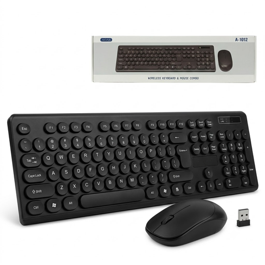 COMBO DE TECLADO Y MOUSE INALÁMBRICOS AOAS A-1012