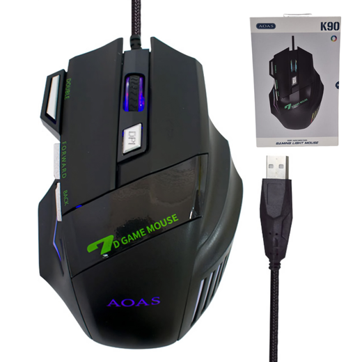 MOUSE GAMER AOAS K90 CON 7 BOTONES