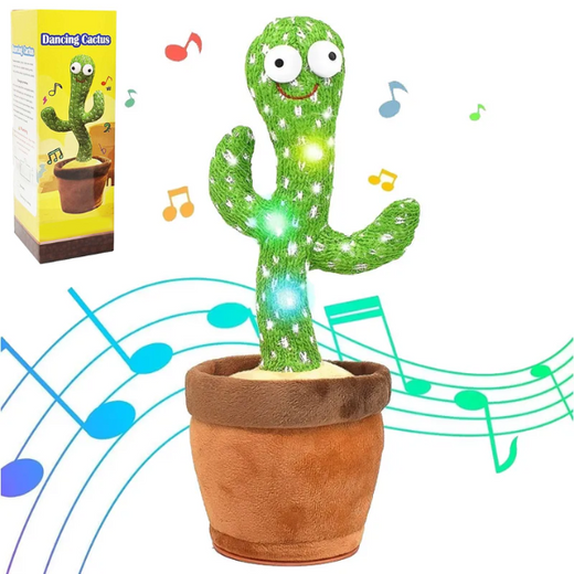JUGUETE BAILARÍN CACTUS CON LUZ Y SONIDO