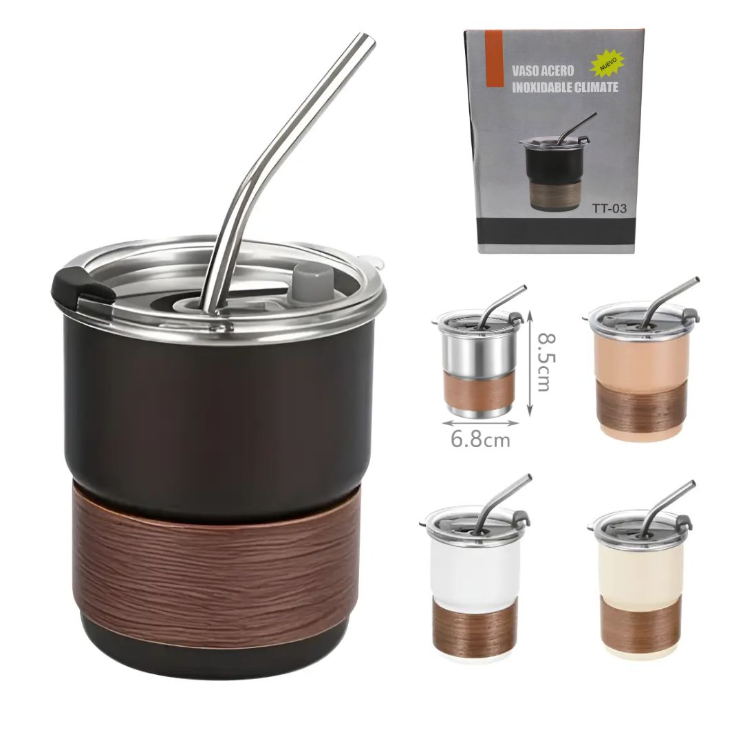 VASO DE ACERO INOXIDABLE/MATE TT-03 300ML
