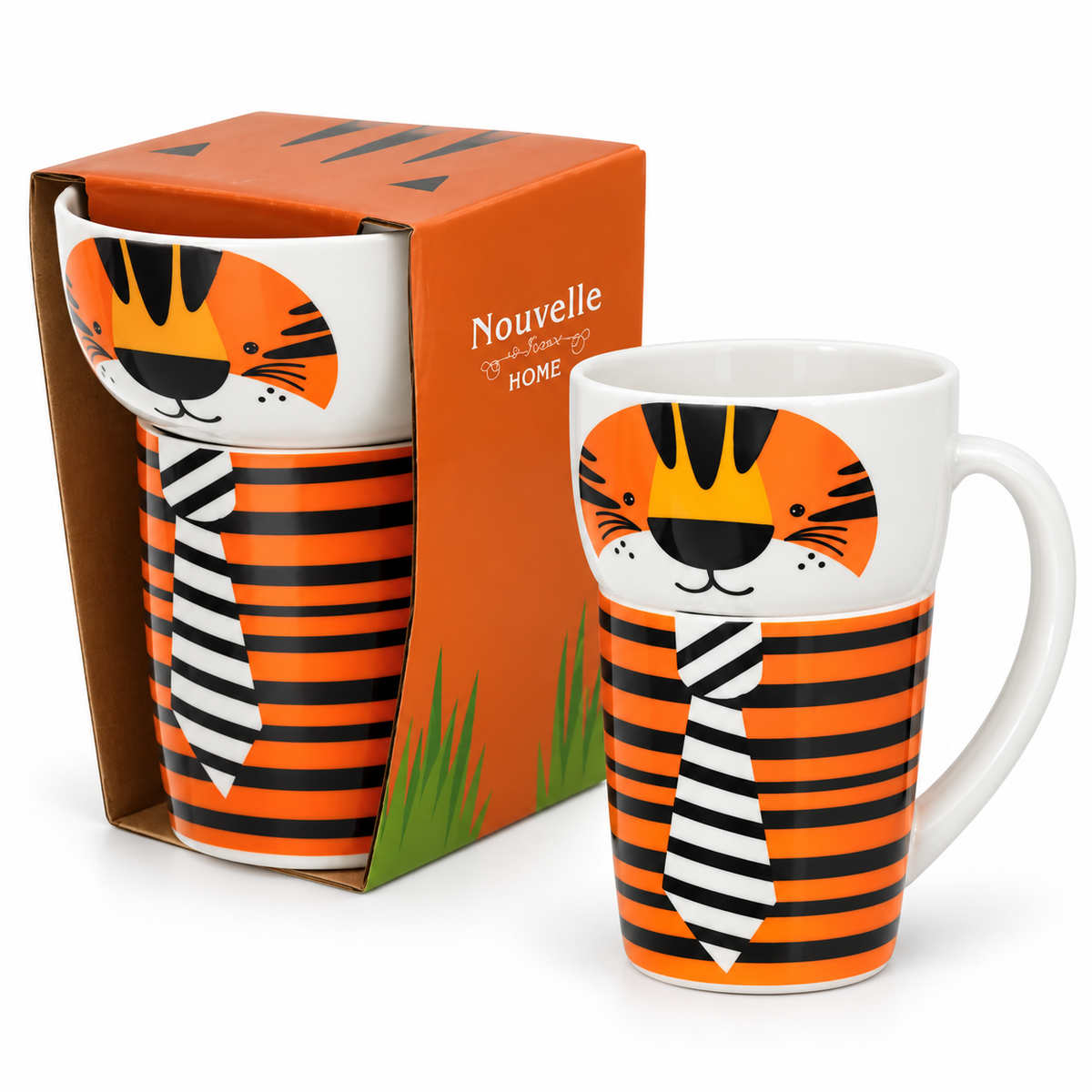 SET DE TAZA CON DISEÑO DE GATO EE-16501