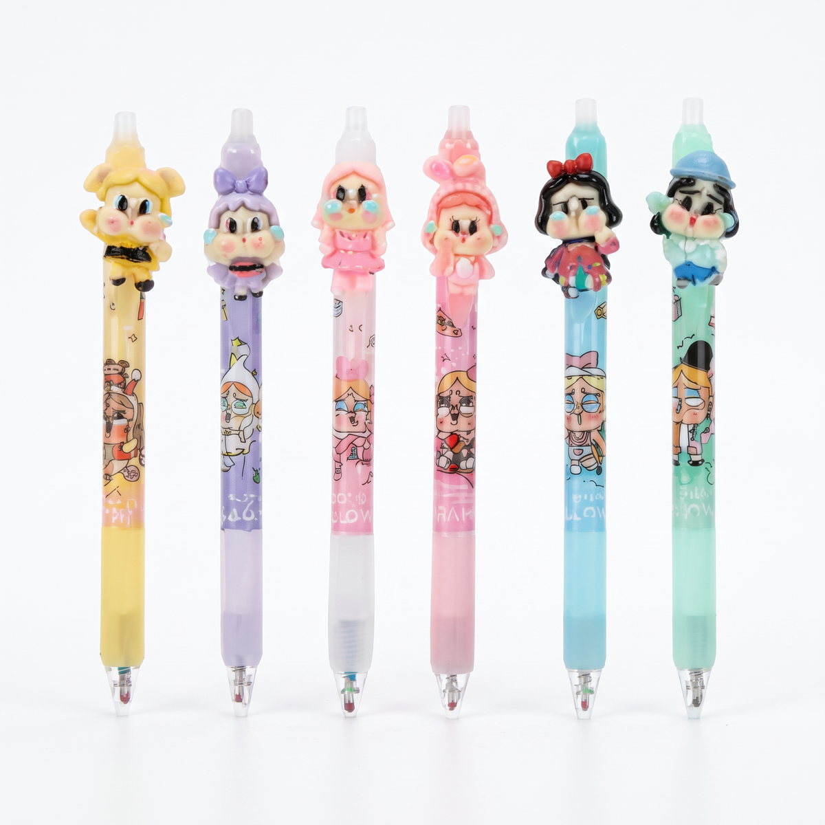 Set de 6 lapiceras Rainbow Baby BA-04215