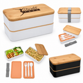 LUNCHERA BOX 1200ML CON CUBIERTOS DL2246