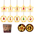 LUCES DECORATIVAS LED GUIRNALDA ESTRELLA Y CIRCULO NV83