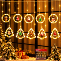 LUCES DECORATIVAS LED GUIRNALDA ARBOL Y CIRCULO NV81