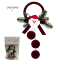 COLGANTE PAPA NOEL BOLAS ATERCIOPELADASCH26-6082-1