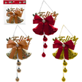 COLGANTE FELIZ NAVIDAD + CAMPANA DOBLE CH24-6082-3