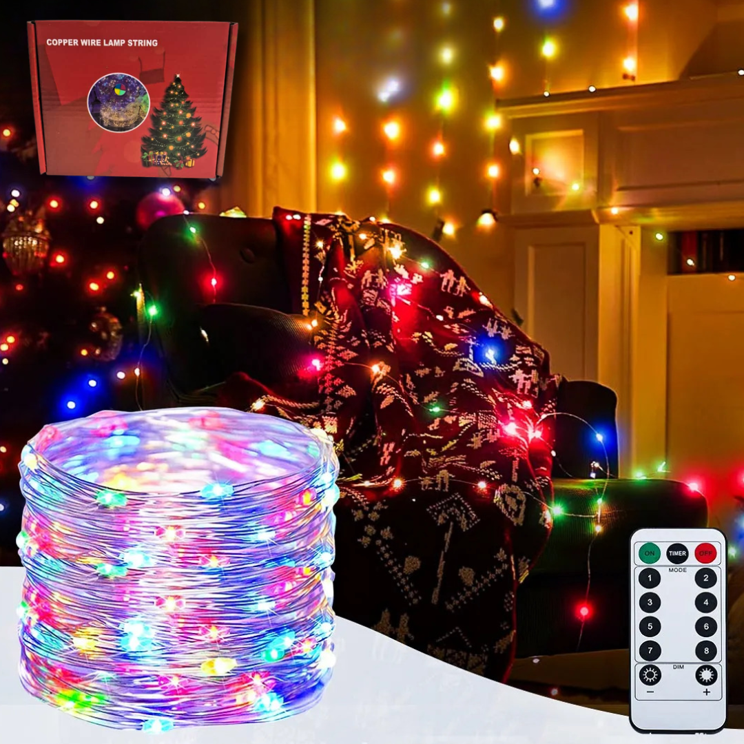 LUZ DE NAVIDAD COLORES RGB GUIRNALDA LUZ LED 600 20M OMCL-15