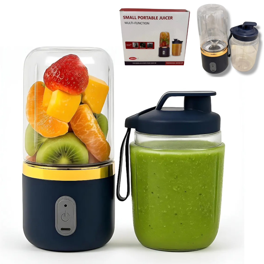 LICUADORA CON VASO SMALL PORTABLE 400ML X2 RK-02