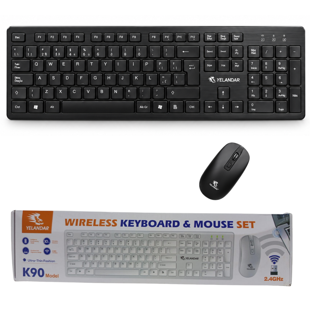 MOUSE Y TECLADO INALAMBRICO K90