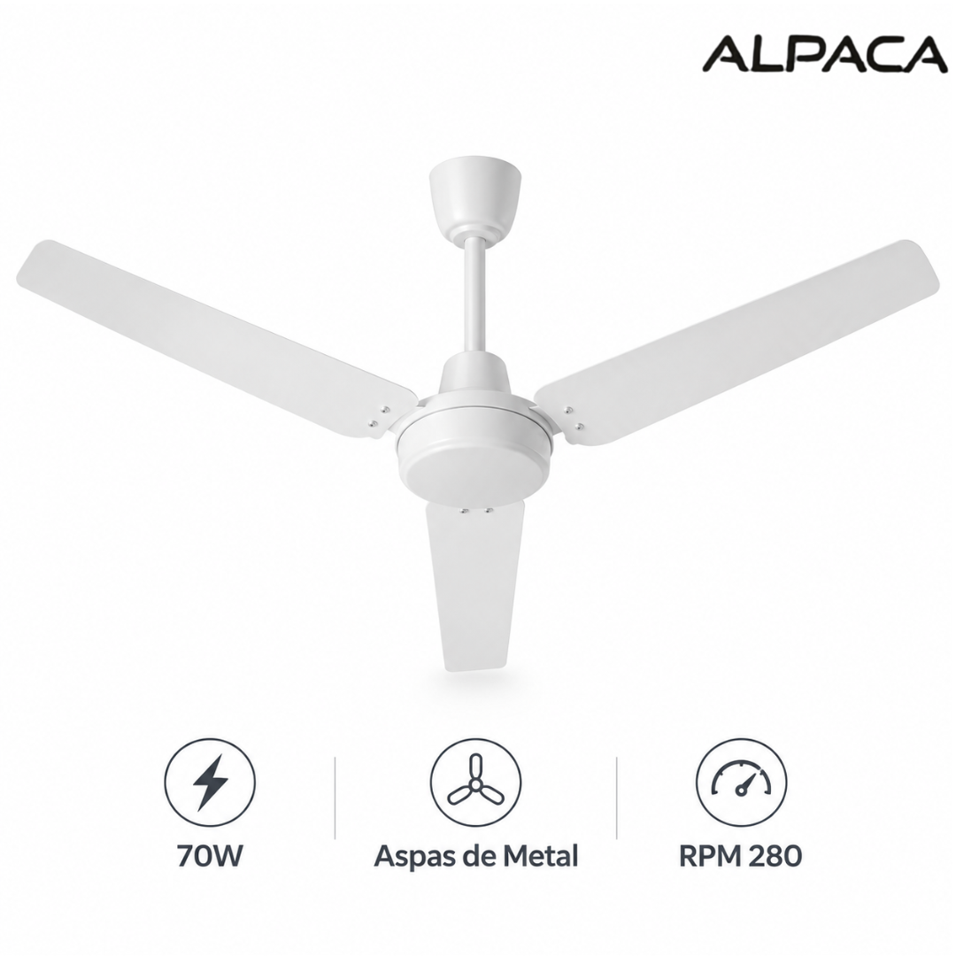 VENTILADOR DE TECHO ALPACA 56″ 70W ALP56TECH