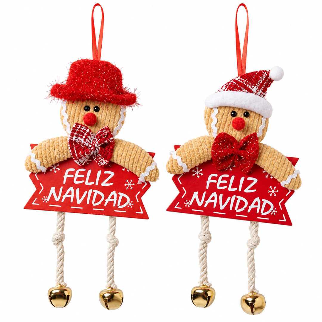 MUÑECO COLGANTE DE GALLETA JENGIBRE CH26-9224-8