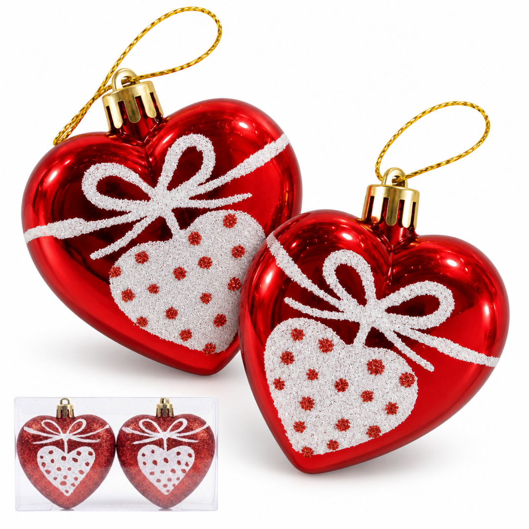 CORAZONES DE NAVIDAD X2PCS CH26-6190-6