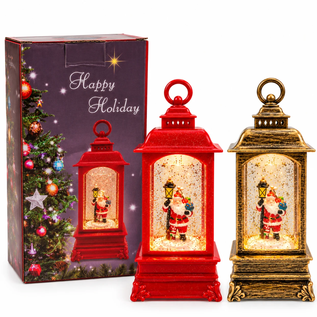 FAROL NAVIDEÑO de PAPA NOEL Y NIEVE CH26-6017-11