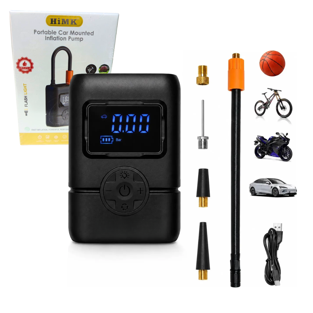 Compresor Inflador De Neumáticos Inalámbrico Portátil HIMK MK-338