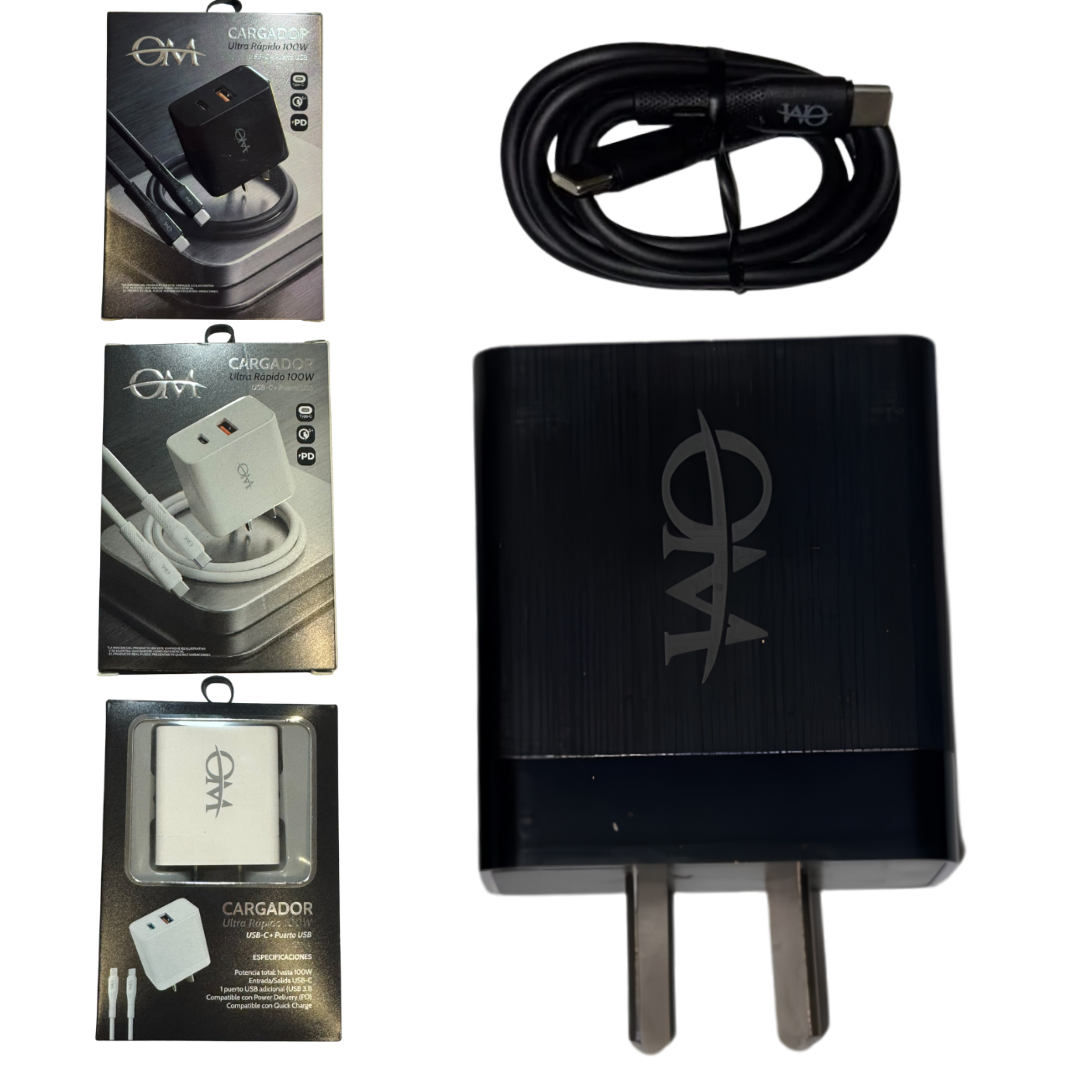 CARGADOR RAPIDO *OM* B/N 100W101/102-A
