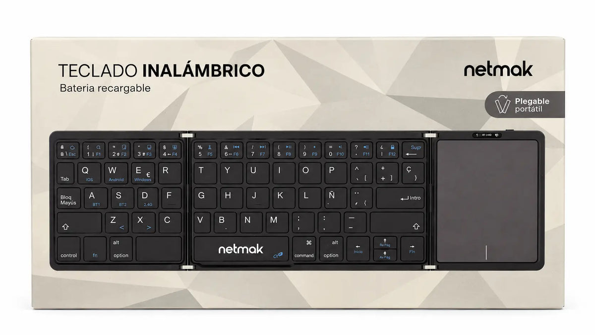 TECLADO PLEGABLE CON TOUCHAPAD 5.0 REC NM-KB915