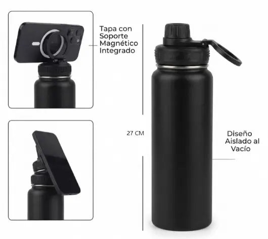 BOTELLA CON SOPORTE MAGNETICO PARA CELU 783