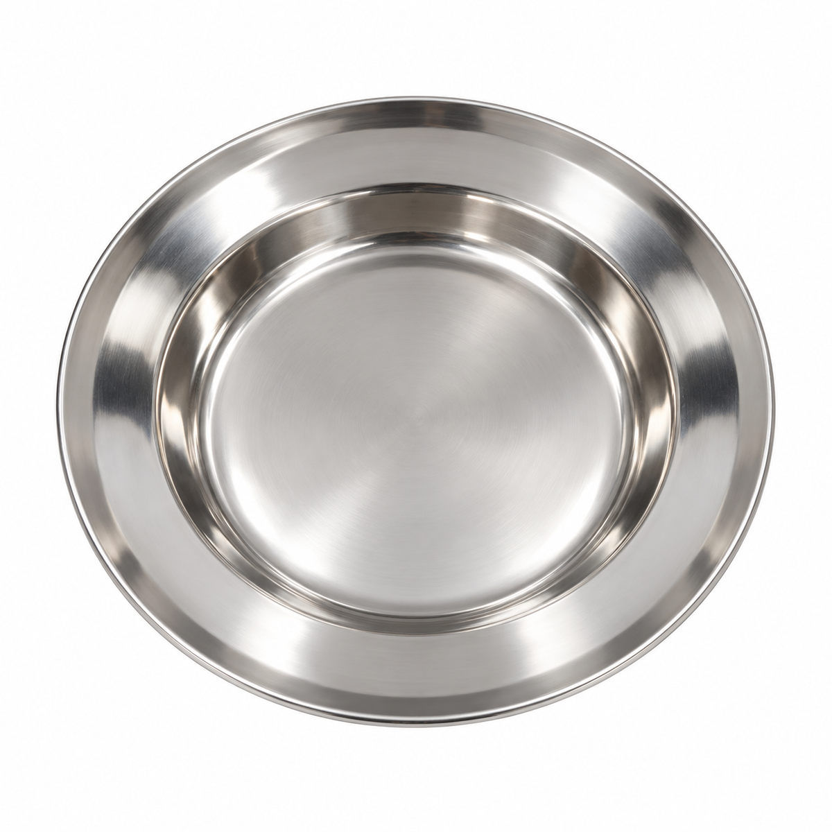 PLATO HONDO DE ACERO