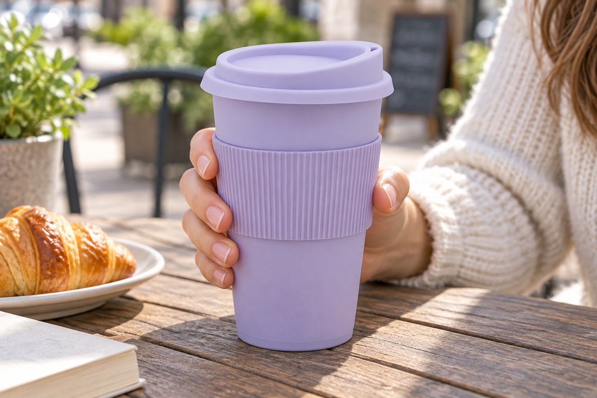 VASO TERMICO — imagen ambientada. Decoración no incluida.