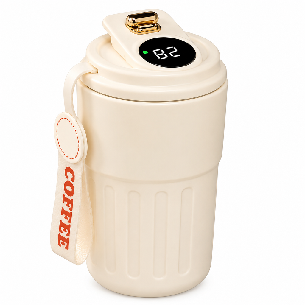 VASO TÉRMICO SMART COFFEE CON VISOR DE TEMPERATURA